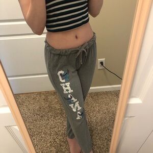 Gray Womens Joggers with “OHANA” Design